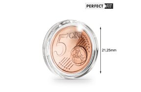 ΚΑΨΟΥΛΕΣ ΝΟΜΙΣΜΑΤΩΝ ULTRA PERFECT FIT ΓΙΑ 5 EURO-CENT (21,25mm) ΠΑΚ/10
